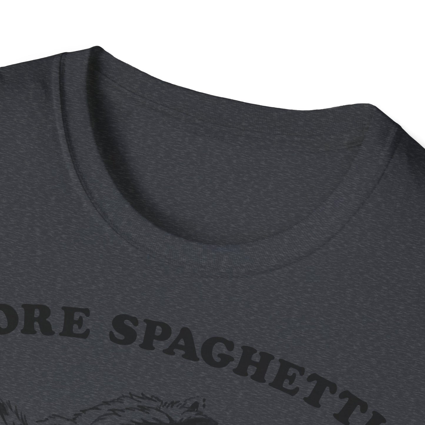T-Shirt — "More Spaghetti Less Upsetti" Vintage Raccoon Graphic